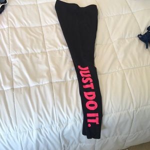 Nike "just do it" leggings